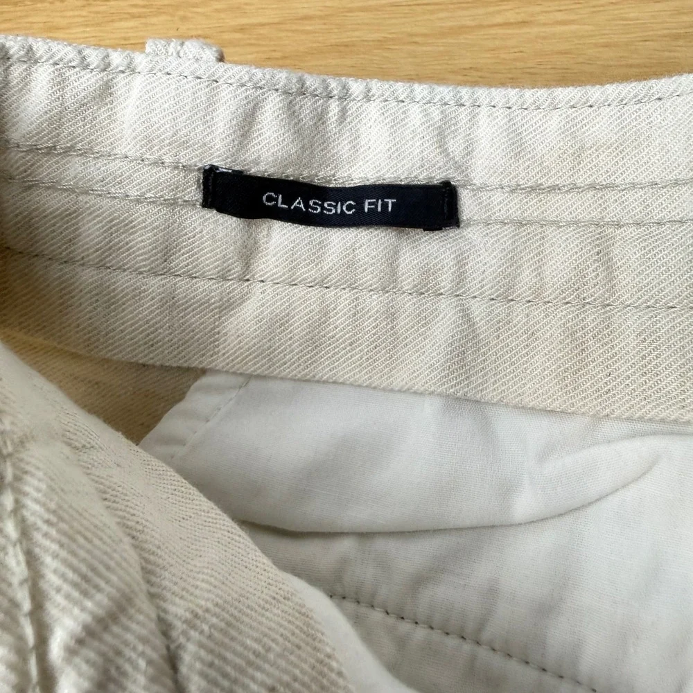 Nautica Mens Linen Blend Straight Leg Pants 34x32 (35x32) Coastal Resortwear